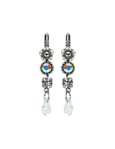 Triple Stone and Briolette Bridal Earrings *Custom* En savoir plus