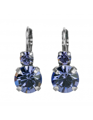 Large Double Stone Leverback Earrings in "Tanzanite" *Custom* à prix réduit toute l'année