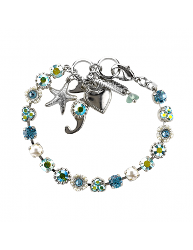 Petite Blossom Bracelet with Sea Adornments in "Stillwater" *Custom* acheter en ligne