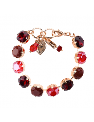 Cushion Cut Bracelet in "Merlot" *Custom* s'inspire de l'anatomie humaine