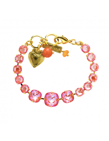 Cushion Cut and Round Bracelet in Sun-Kissed "Sunset" *Custom* paiement sécurisé