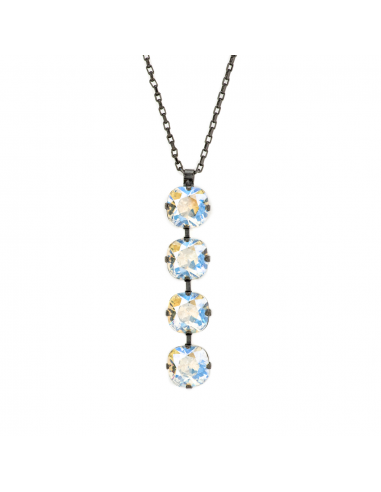 Four Stone Cushion Cut Pendant in "Crystal Moonlight" *Custom* Dans la société mordern