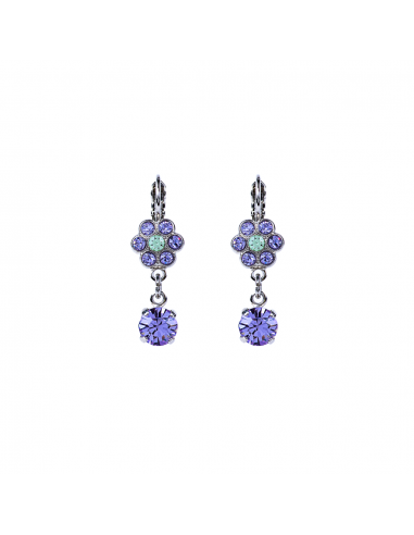 Petite Flower Dangle Leverback Earrings "Matcha" *Preorder* Profitez des Offres !