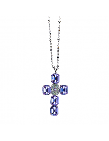 Lovable Emerald Cut Cross Pendant in "Matcha" *Custom* pas cheres