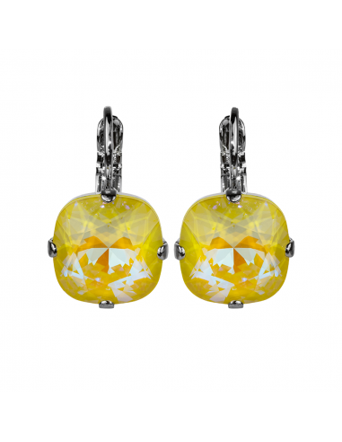 Cushion Cut Leverback Earrings Sun-Kissed "Sunshine" *Custom* acheter