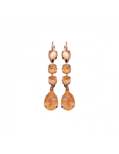 Round and Pear Dangle Leverback Earrings in Sun-Kissed "Peach" *Custom* sélection de produits