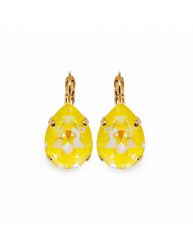 Large Pear Leverback Earrings in Sun-Kissed "Sunshine" *Custom* 2 - 3 jours ouvrés.