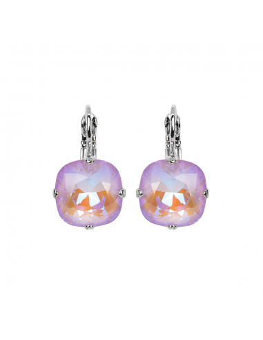 Cushion Cut Leverback Earrings in Sun-Kissed "Lavender" *Custom* en ligne des produits 