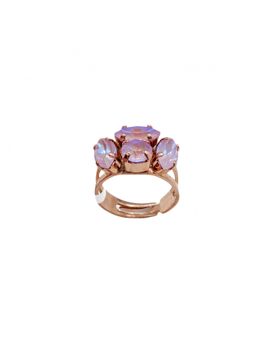 Marquise and Round Adjustable Ring in Sun-Kissed "Lavender" *Custom* pas cher chine