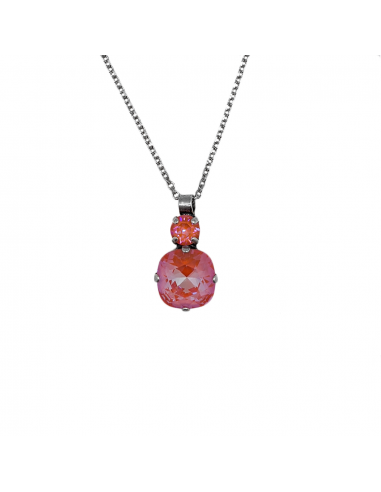 Double Round and Cushion Cut Pendant in Sun-Kissed "Sunset" *Custom* Le MVP de beaucoup